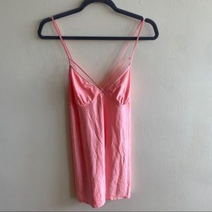 La Senza Baby Pink Satin Lingerie Slip Medium